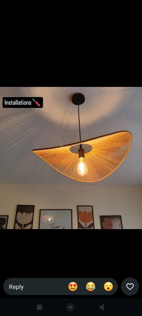 sisal pendants lights